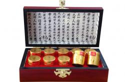 An cung ngưu Hàn Quốc Vũ Hoàng Thanh Tâm hộp gỗ 10 viên