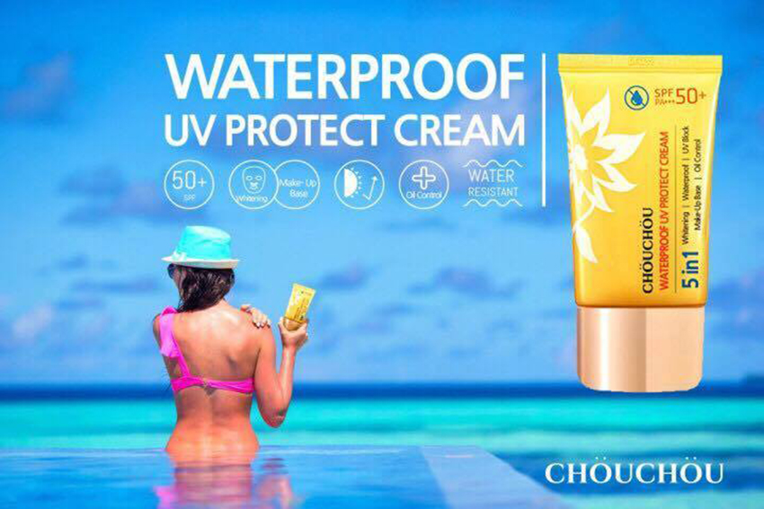 Kem chống nắng 5 in 1 Chou Chou Waterproof UV Protect Cream SPF50+ PA+++