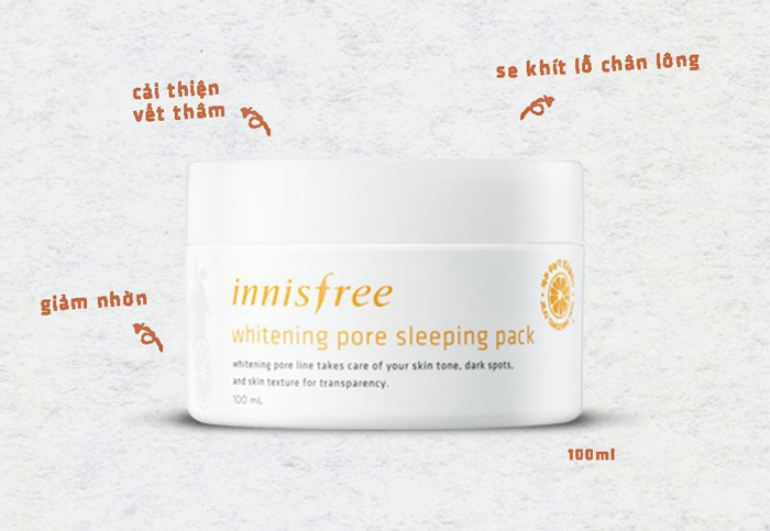 Kem dưỡng trắng da chuyên sâu innisfree vitamin C và trà xanh 100ml 