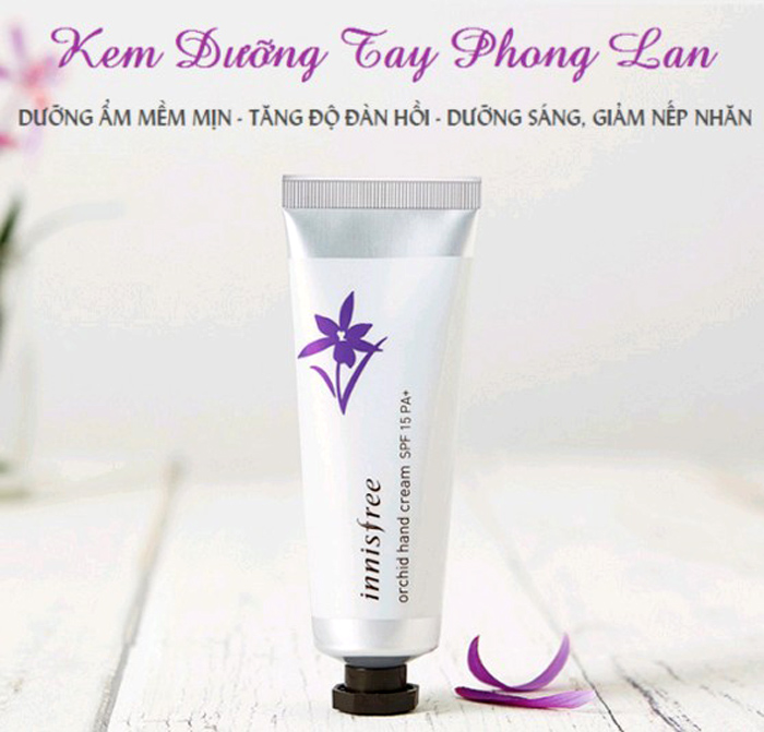 Kem dưỡng trắng da tay Innisfree hoa lan 50ml