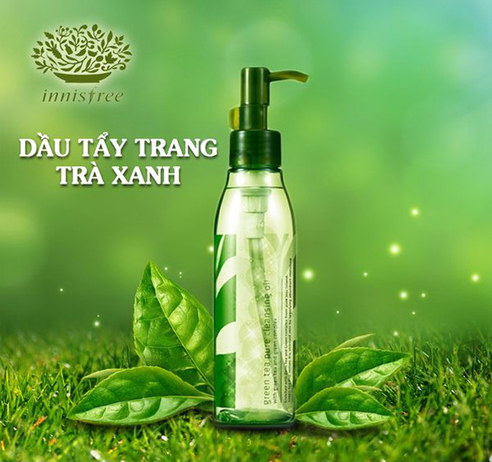 Nước (dầu) tẩy trang innisfree green tea 150ml