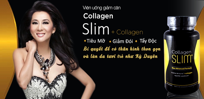 Viên giảm cân collagen slim hộp 30 viên