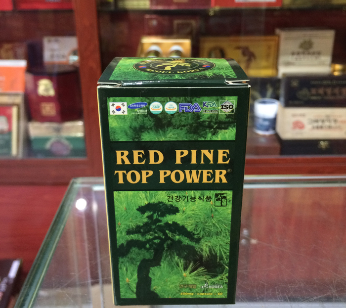 Viên tinh dầu thông đỏ Hàn Quốc Red pine top power 60 viên